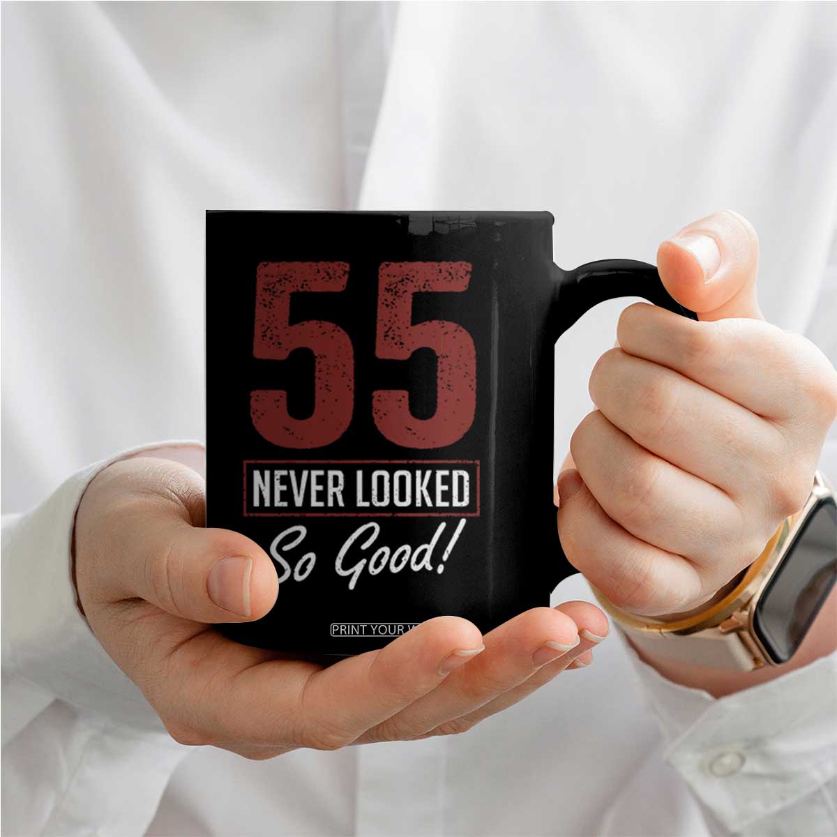55 Never Looked So Good Funny 55th Birthday Coffee Mug