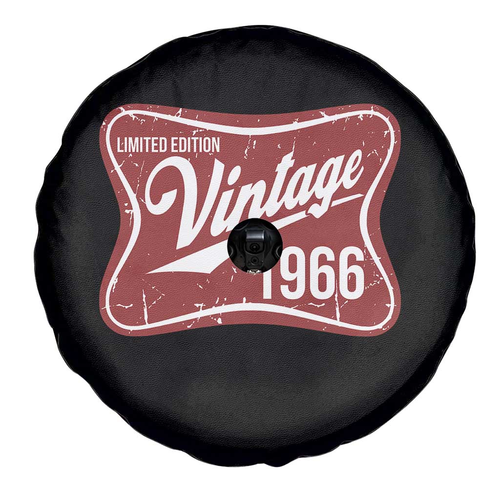 60th Birthday Beer Lover Vintage 1966 Limited Edition Spare Tire Cover Red Metal Beer Soft Sign Graphic