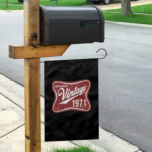 55th Birthday Beer Lover Vintage 1971 Limited Edition Garden Flag Red Metal Beer Soft Sign Graphic