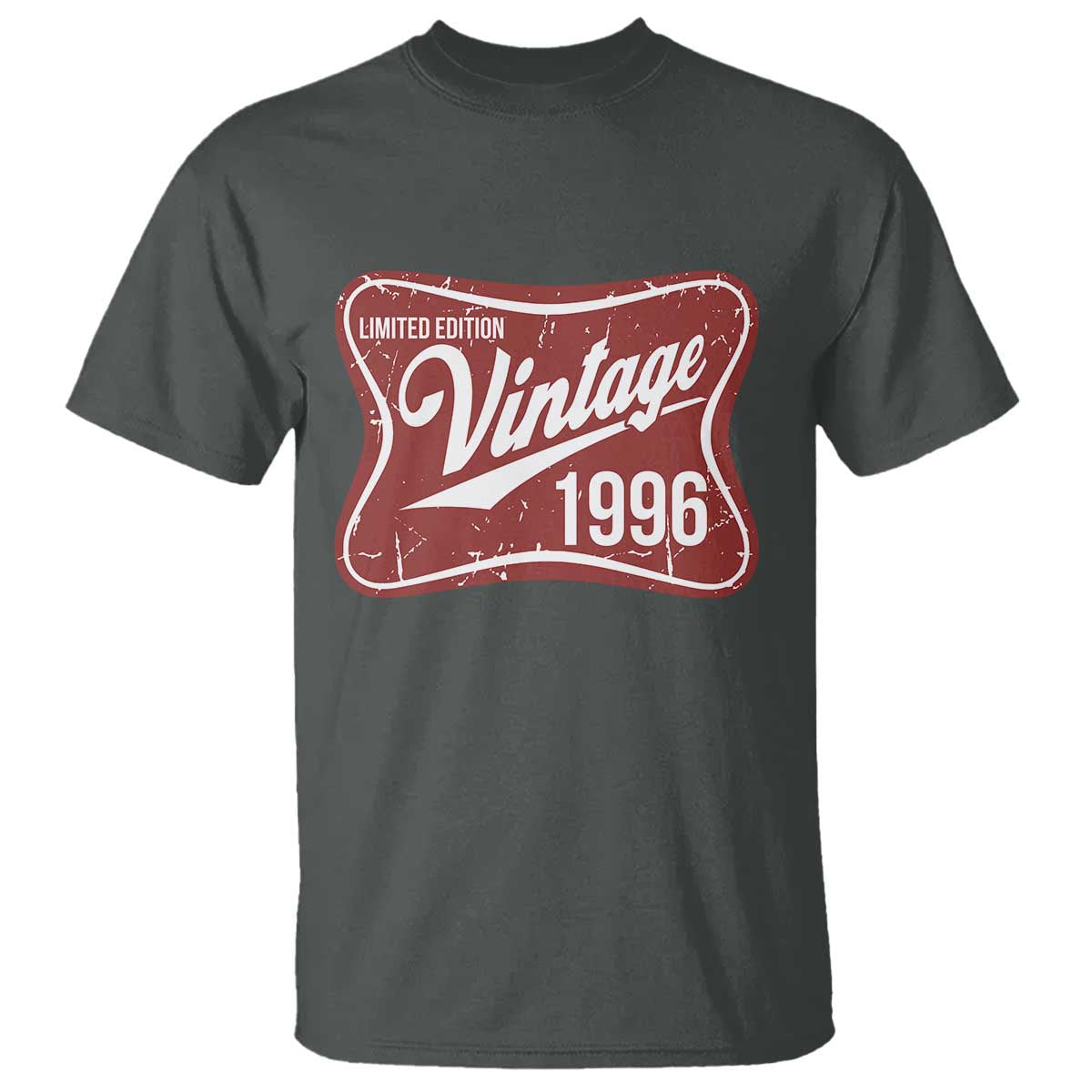 30th Birthday Beer Lover Vintage 1996 Limited Edition T Shirt Red Metal Beer Soft Sign Graphic