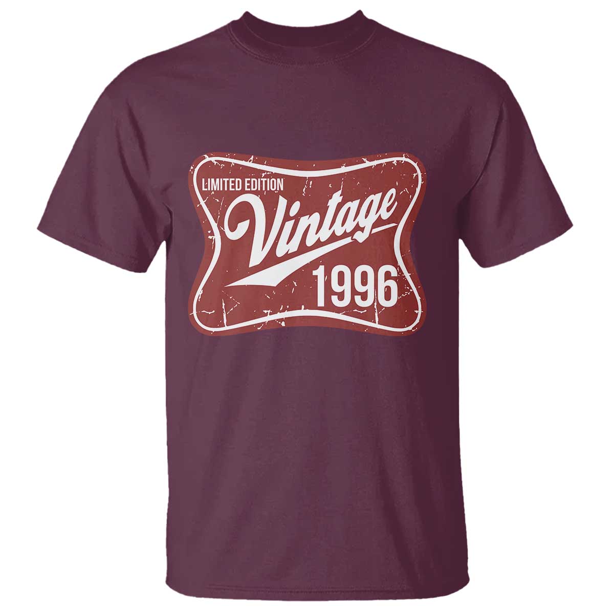 30th Birthday Beer Lover Vintage 1996 Limited Edition T Shirt Red Metal Beer Soft Sign Graphic