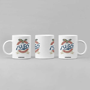 70th Birthday Beer Lover Vintage 1956 Limited Edition Coffee Mug Bald Eagle