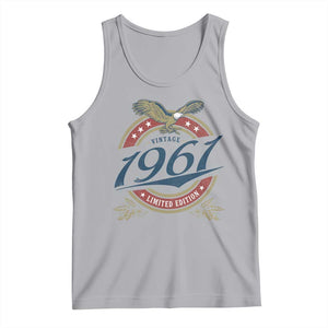 65th Birthday Beer Lover Vintage 1961 Limited Edition Tank Top Bald Eagle