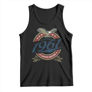65th Birthday Beer Lover Vintage 1961 Limited Edition Tank Top Bald Eagle
