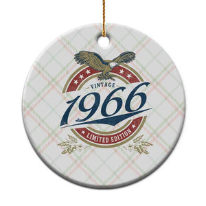 60th Birthday Beer Lover Vintage 1966 Limited Edition Ceramic Ornament Bald Eagle