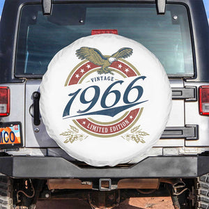 60th Birthday Beer Lover Vintage 1966 Limited Edition Spare Tire Cover Bald Eagle