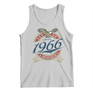 60th Birthday Beer Lover Vintage 1966 Limited Edition Tank Top Bald Eagle
