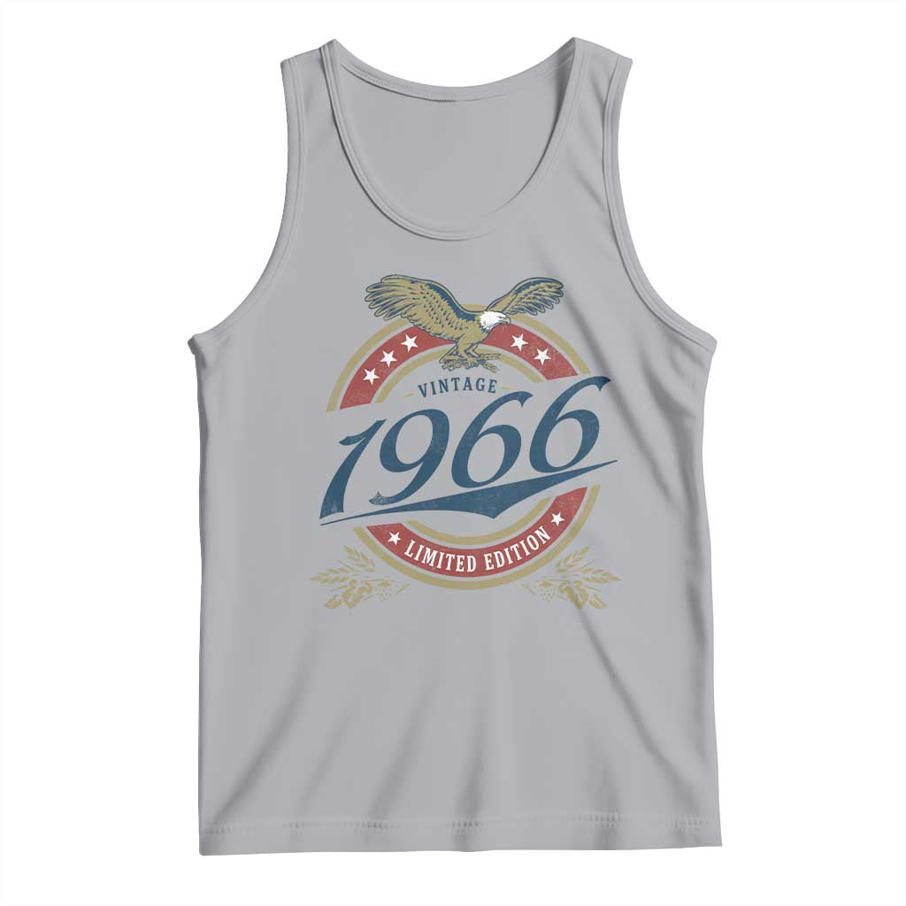 60th Birthday Beer Lover Vintage 1966 Limited Edition Tank Top Bald Eagle