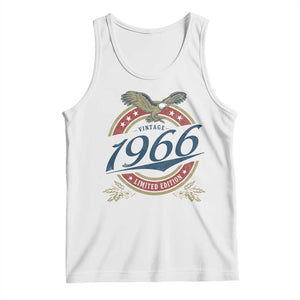 60th Birthday Beer Lover Vintage 1966 Limited Edition Tank Top Bald Eagle