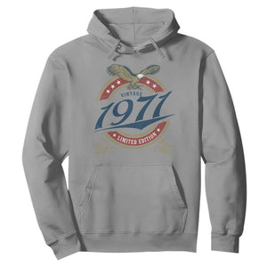 55th Birthday Beer Lover Vintage 1971 Limited Edition Hoodie Bald Eagle