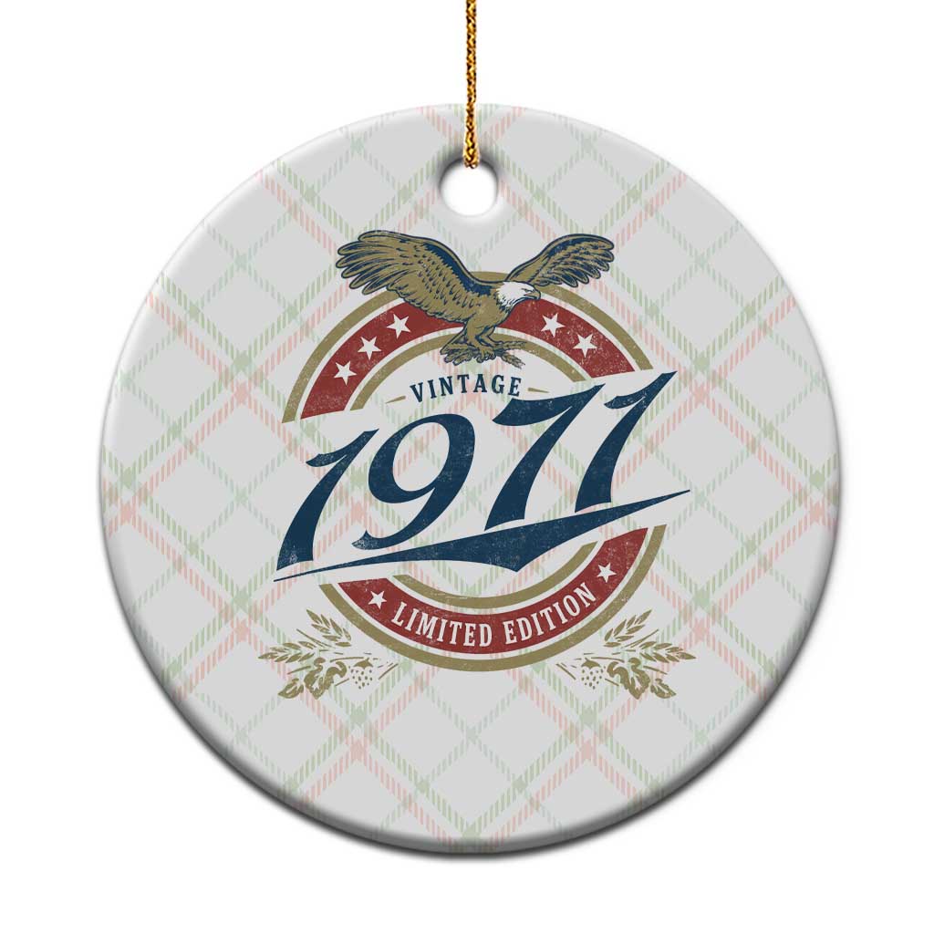 55th Birthday Beer Lover Vintage 1971 Limited Edition Ceramic Ornament Bald Eagle