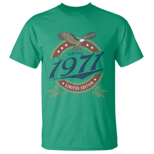 55th Birthday Beer Lover Vintage 1971 Limited Edition T Shirt Bald Eagle