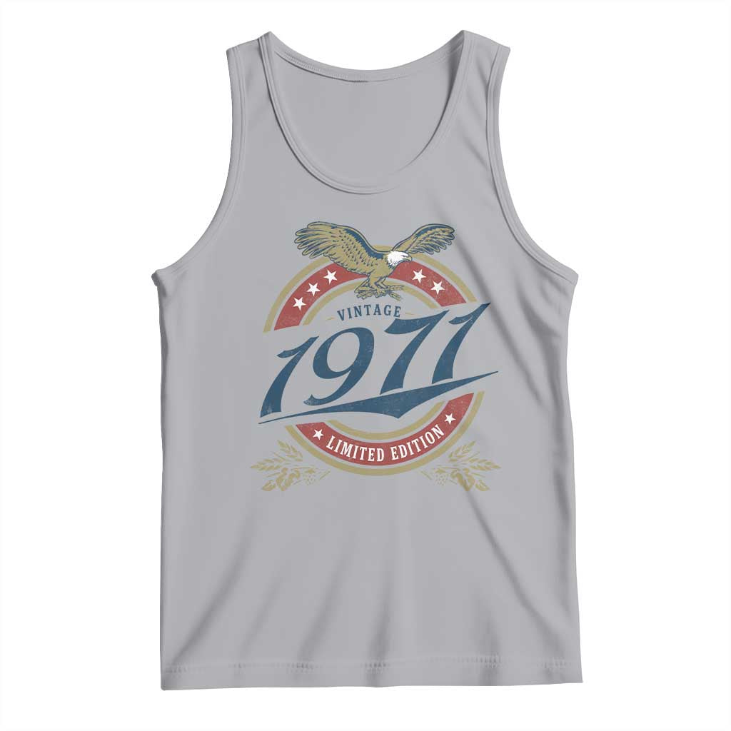 55th Birthday Beer Lover Vintage 1971 Limited Edition Tank Top Bald Eagle