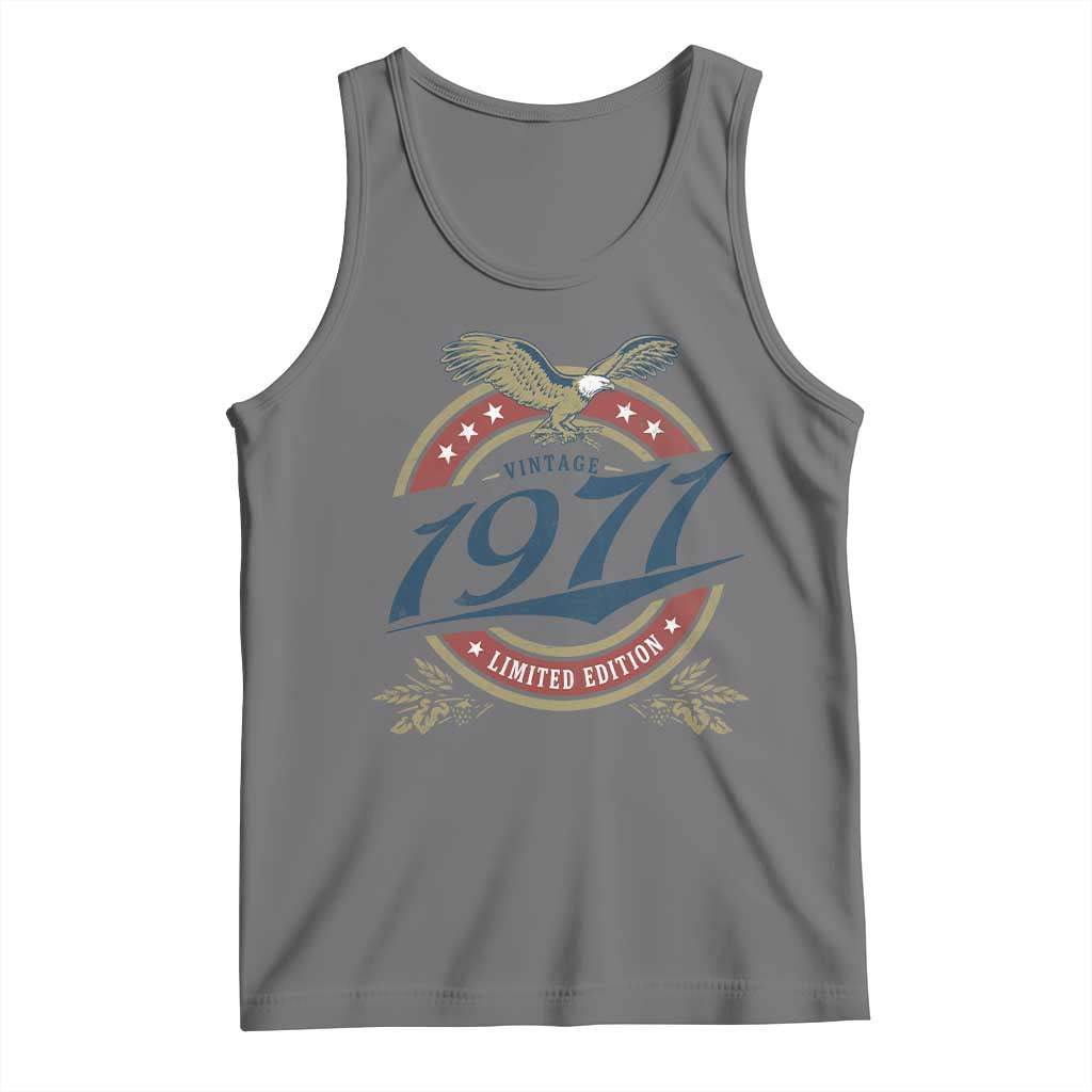 55th Birthday Beer Lover Vintage 1971 Limited Edition Tank Top Bald Eagle