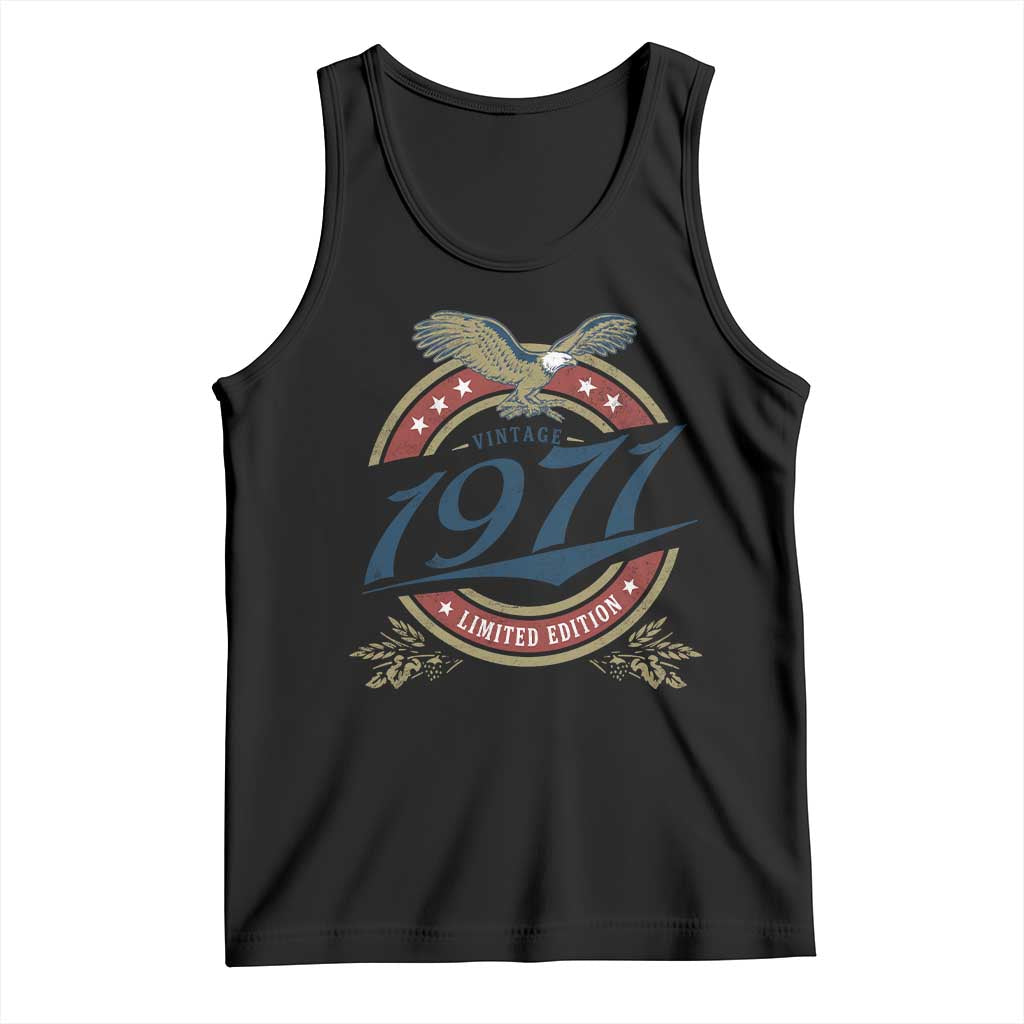 55th Birthday Beer Lover Vintage 1971 Limited Edition Tank Top Bald Eagle