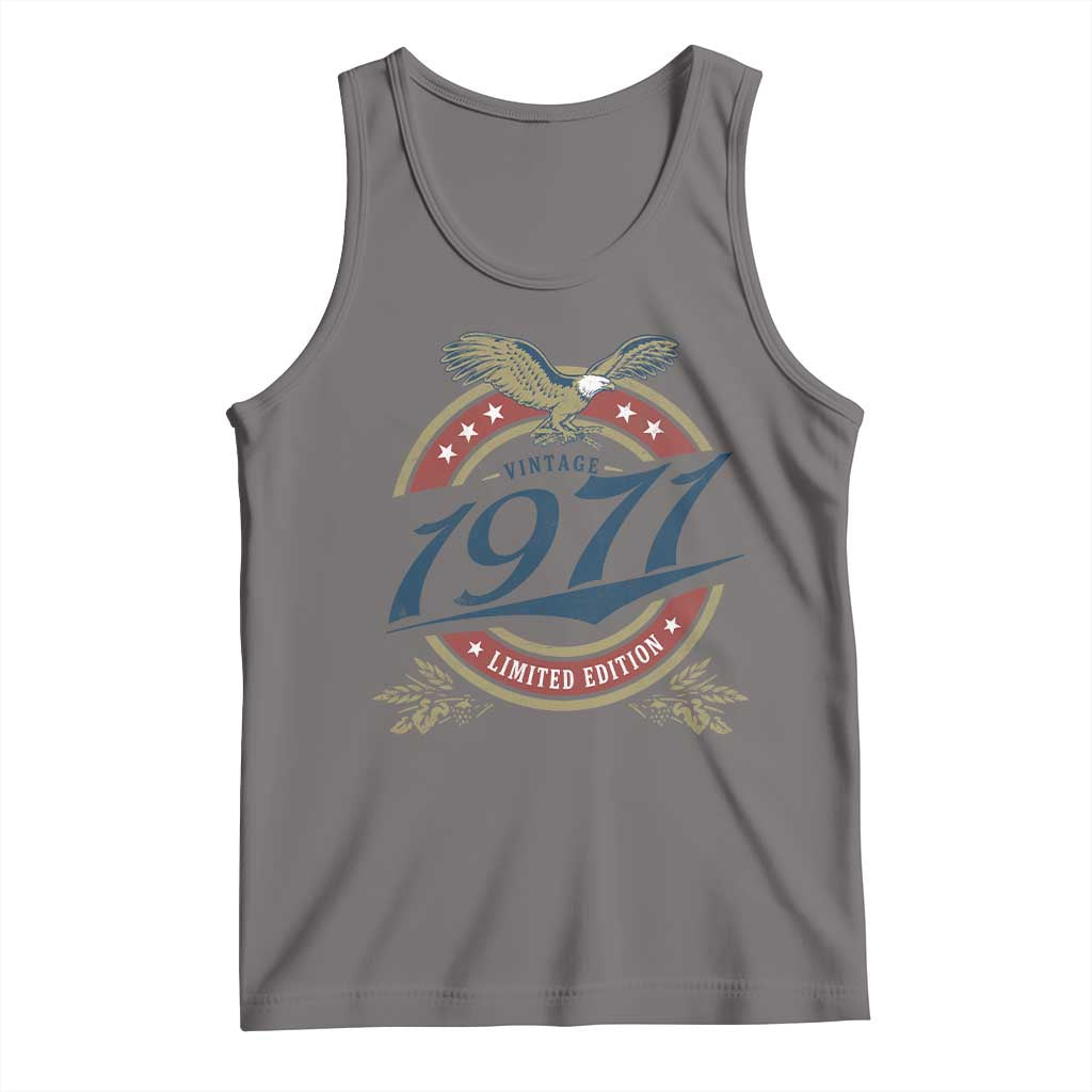 55th Birthday Beer Lover Vintage 1971 Limited Edition Tank Top Bald Eagle