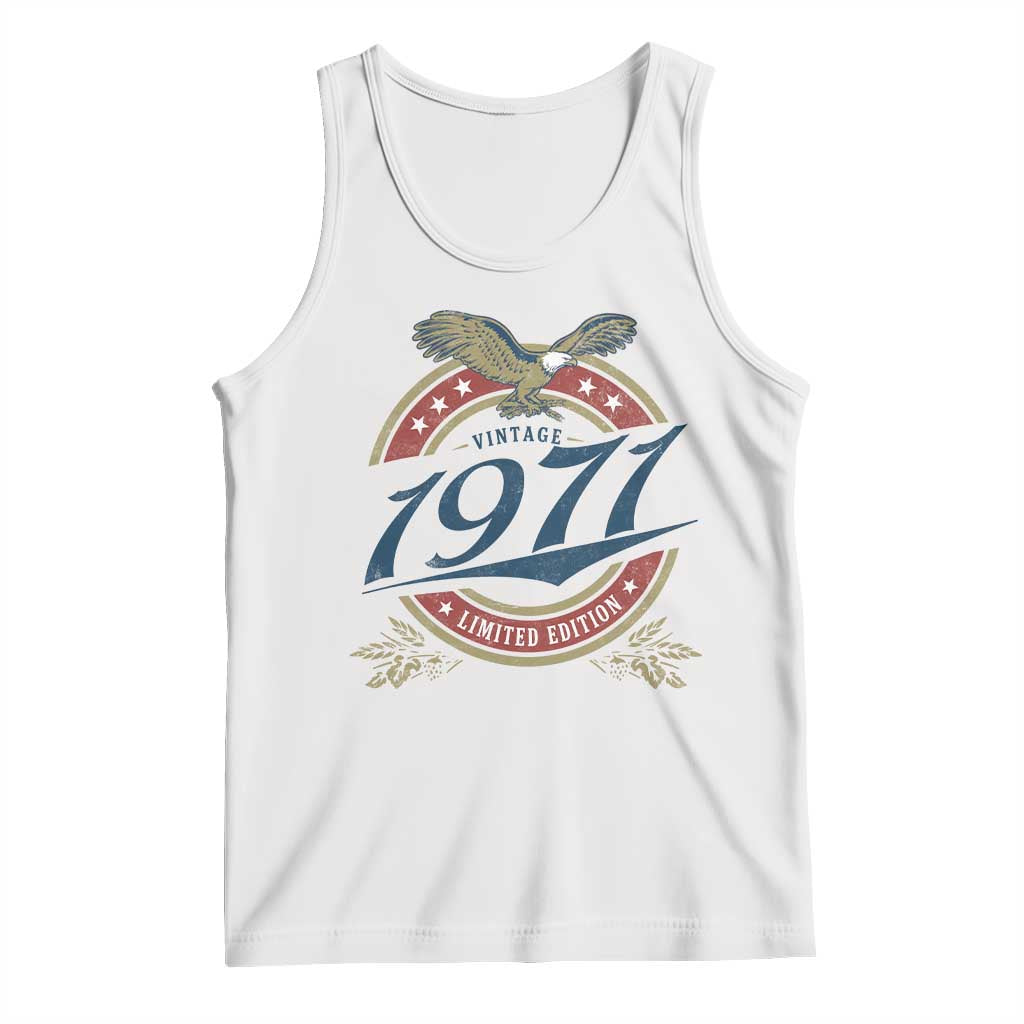 55th Birthday Beer Lover Vintage 1971 Limited Edition Tank Top Bald Eagle TS11 White Print Your Wear