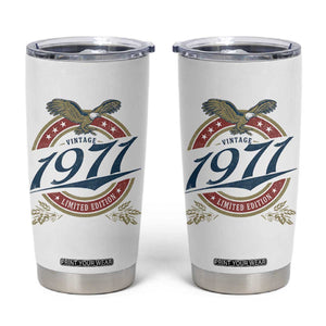 55th Birthday Beer Lover Vintage 1971 Limited Edition Tumbler Cup Bald Eagle