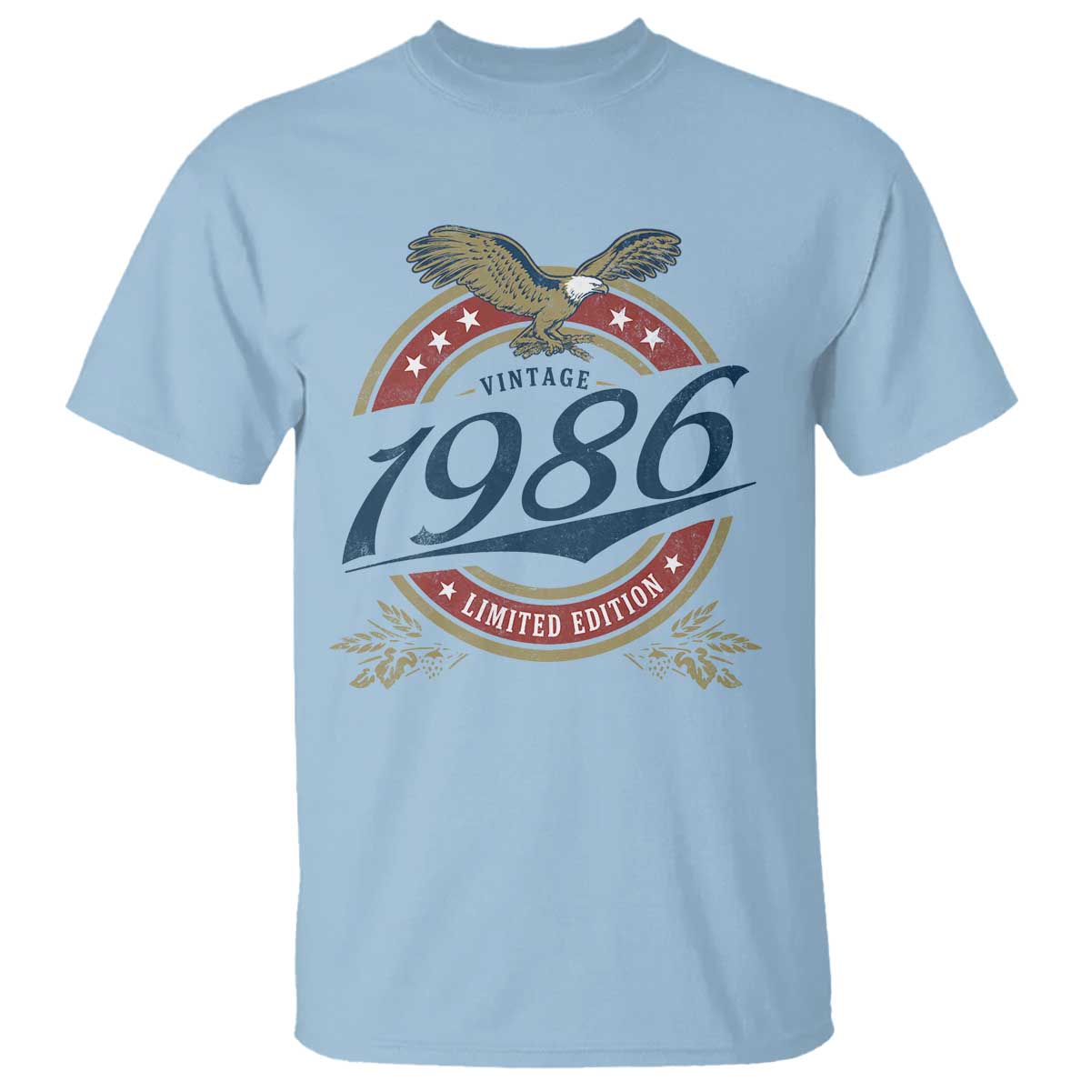 40th Birthday Beer Lover Vintage 1986 Limited Edition T Shirt Bald Eagle