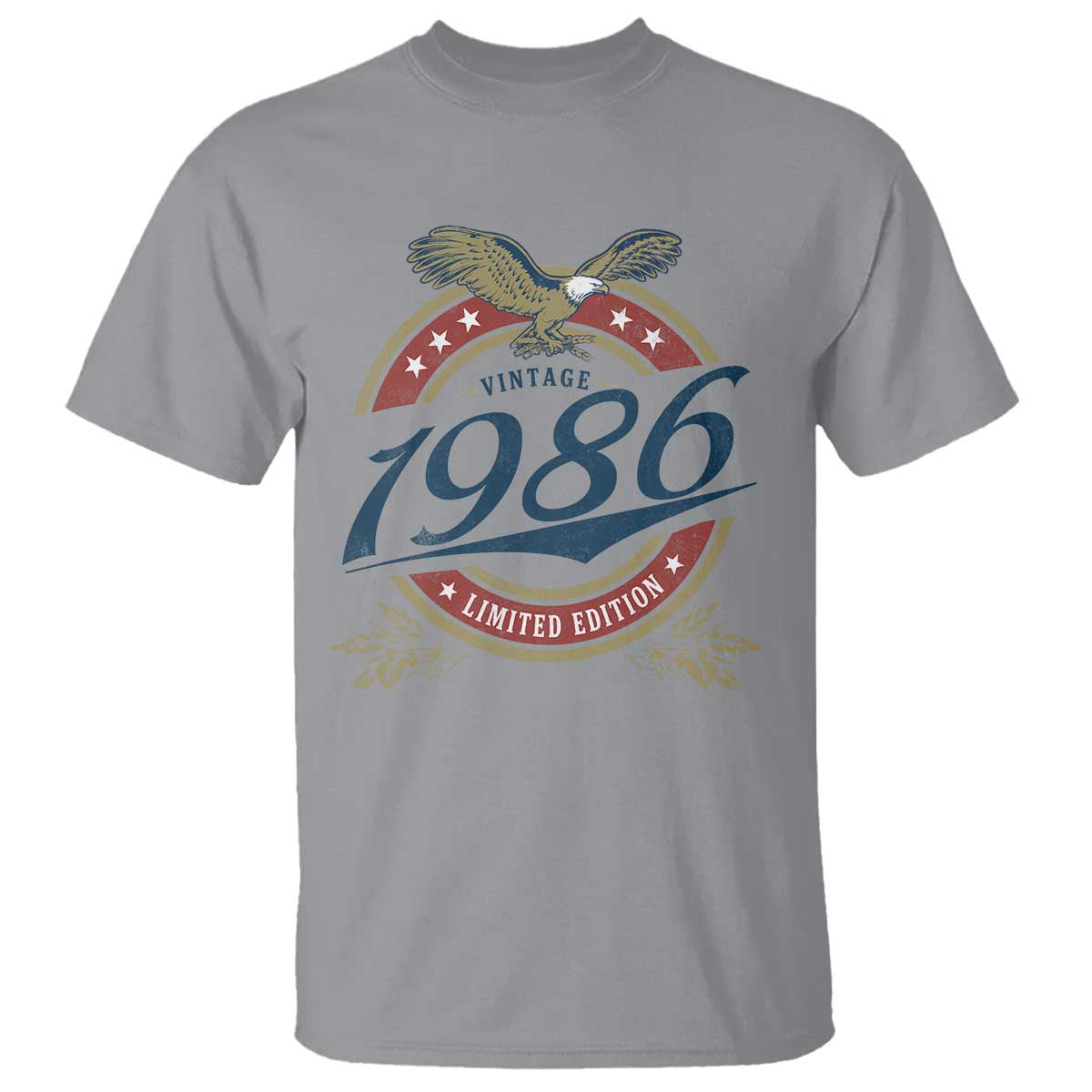 40th Birthday Beer Lover Vintage 1986 Limited Edition T Shirt Bald Eagle