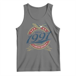 35th Birthday Beer Lover Vintage 1991 Limited Edition Tank Top Bald Eagle