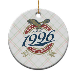 30th Birthday Beer Lover Vintage 1996 Limited Edition Ceramic Ornament Bald Eagle