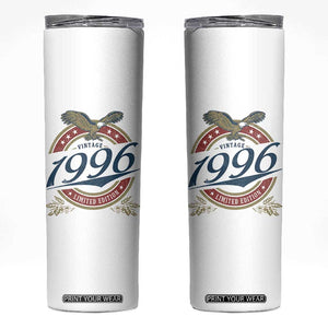 30th Birthday Beer Lover Vintage 1996 Limited Edition Skinny Tumbler Bald Eagle