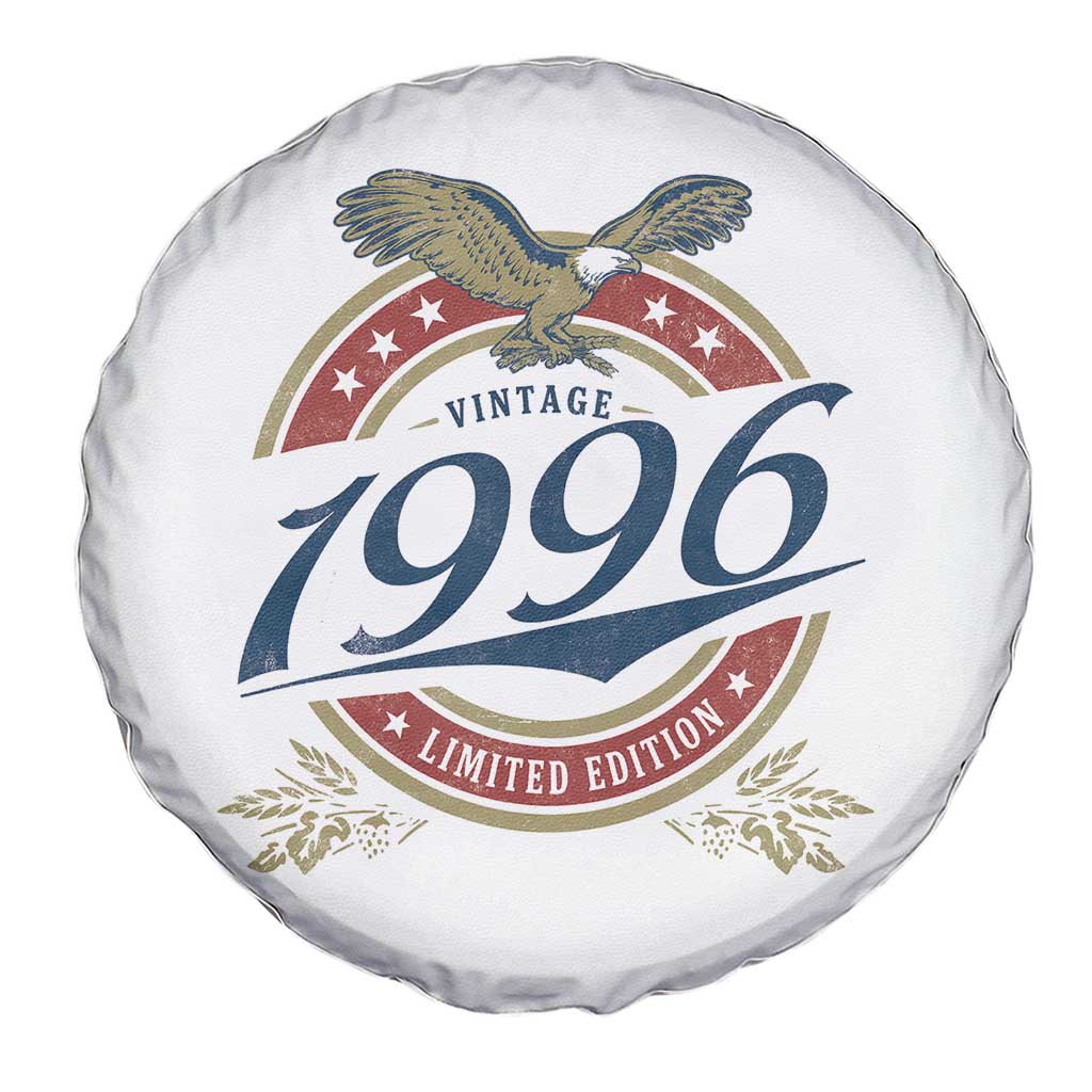 30th Birthday Beer Lover Vintage 1996 Limited Edition Spare Tire Cover Bald Eagle