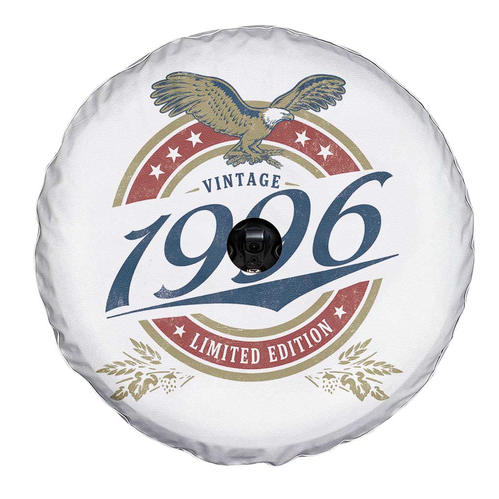 30th Birthday Beer Lover Vintage 1996 Limited Edition Spare Tire Cover Bald Eagle