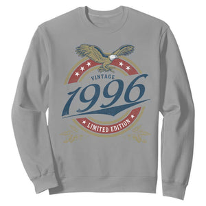 30th Birthday Beer Lover Vintage 1996 Limited Edition Sweatshirt Bald Eagle
