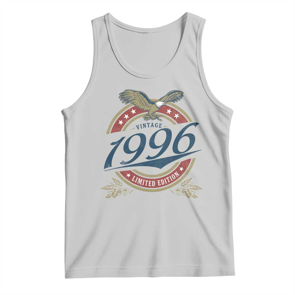 30th Birthday Beer Lover Vintage 1996 Limited Edition Tank Top Bald Eagle