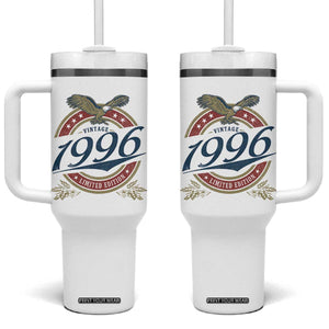 30th Birthday Beer Lover Vintage 1996 Limited Edition Tumbler With Handle Bald Eagle