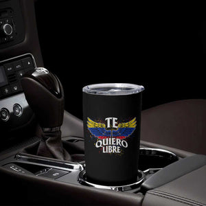 Venezuelan Pride Tumbler Cup Te Quiero Libre Venezuela Flag Wings TS11 Print Your Wear
