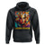 Latina Power Hoodie Hispanic Heritage Month Women Flowers Geometric Painting TS11 Black Print Your Wear