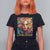 Latina Power T Shirt For Women Hispanic Heritage Month Women Flowers Geometric Painting TS11 Black Print Your Wear