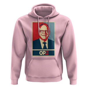 Harris Walz 2024 Hoodie Ope Tim Presidential Election Portrait TS11 Light Pink Print Your Wear