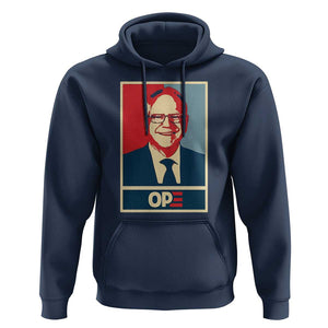 Harris Walz 2024 Hoodie Ope Tim Presidential Election Portrait TS11 Navy Print Your Wear