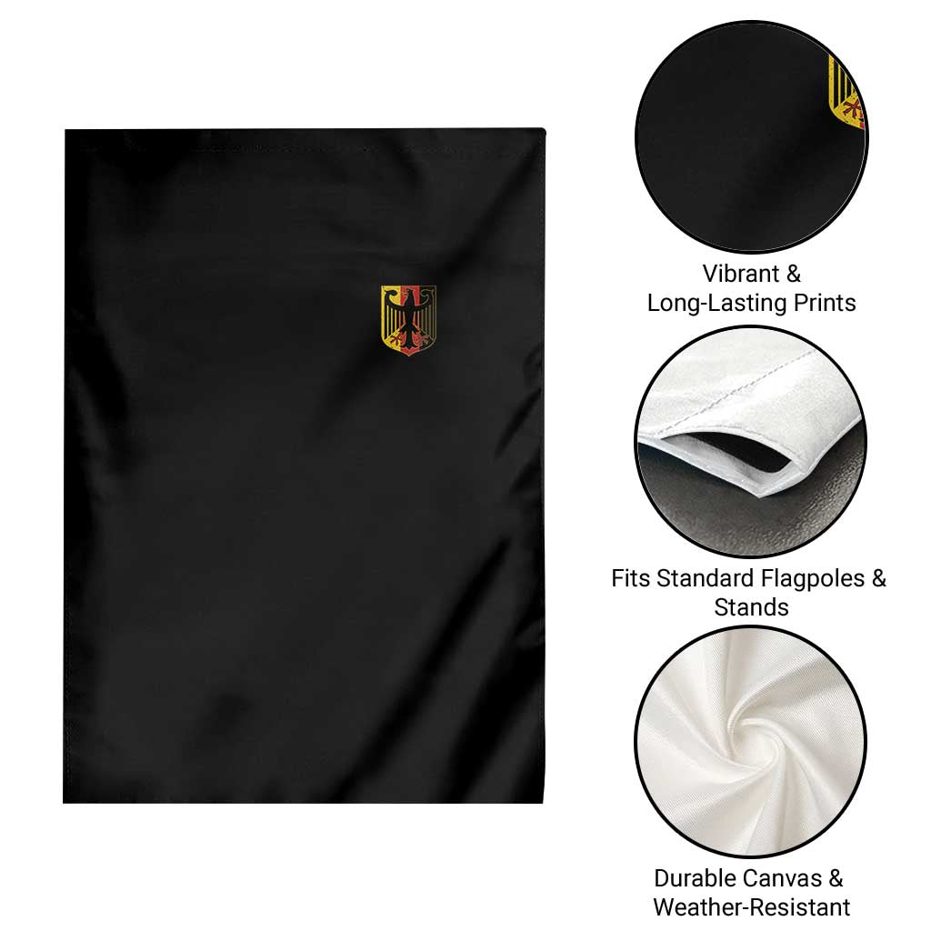 Deutschland German Pride Bundesadler Coat of Arms Crest Garden Flag