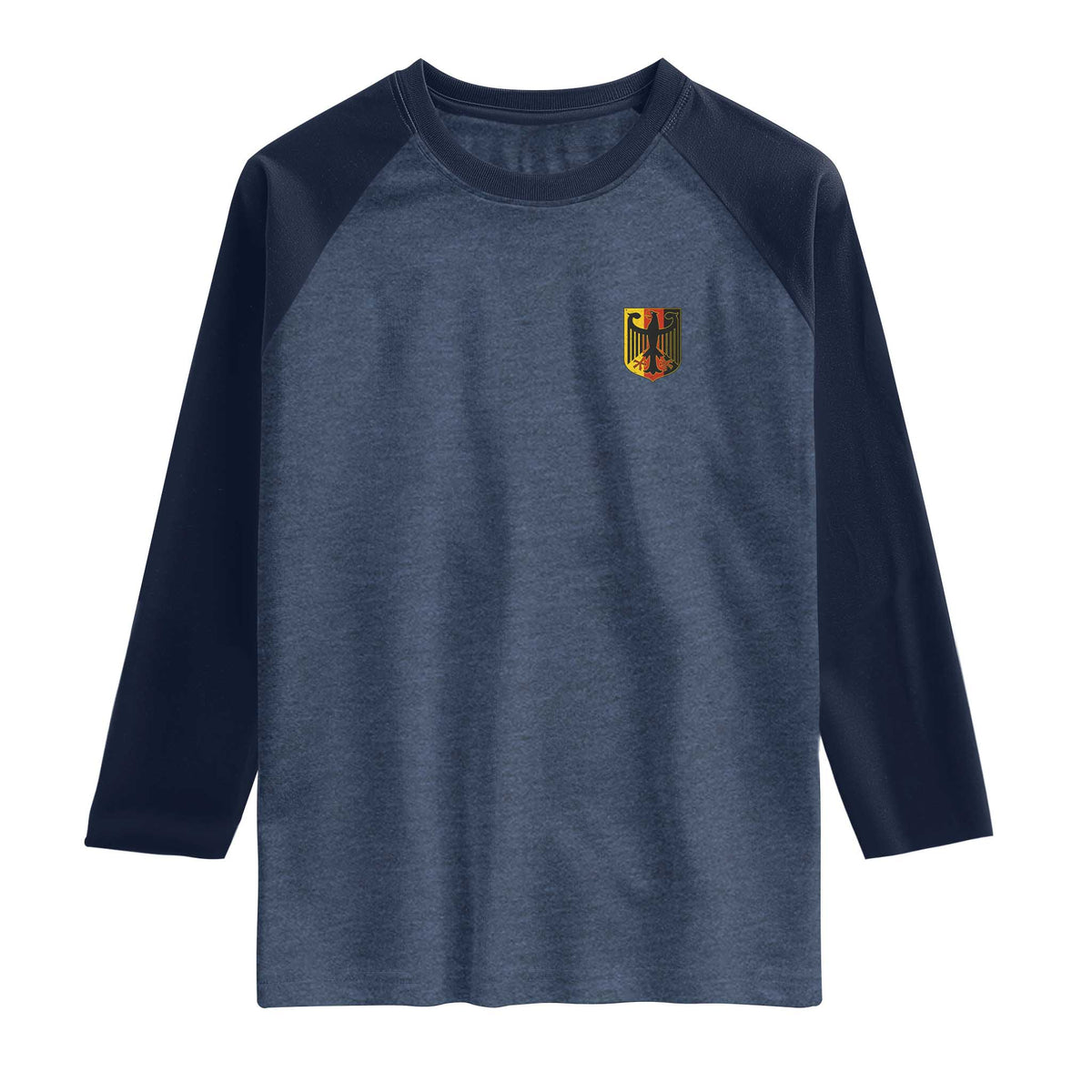 Deutschland German Pride Bundesadler Coat of Arms Crest Raglan Shirt