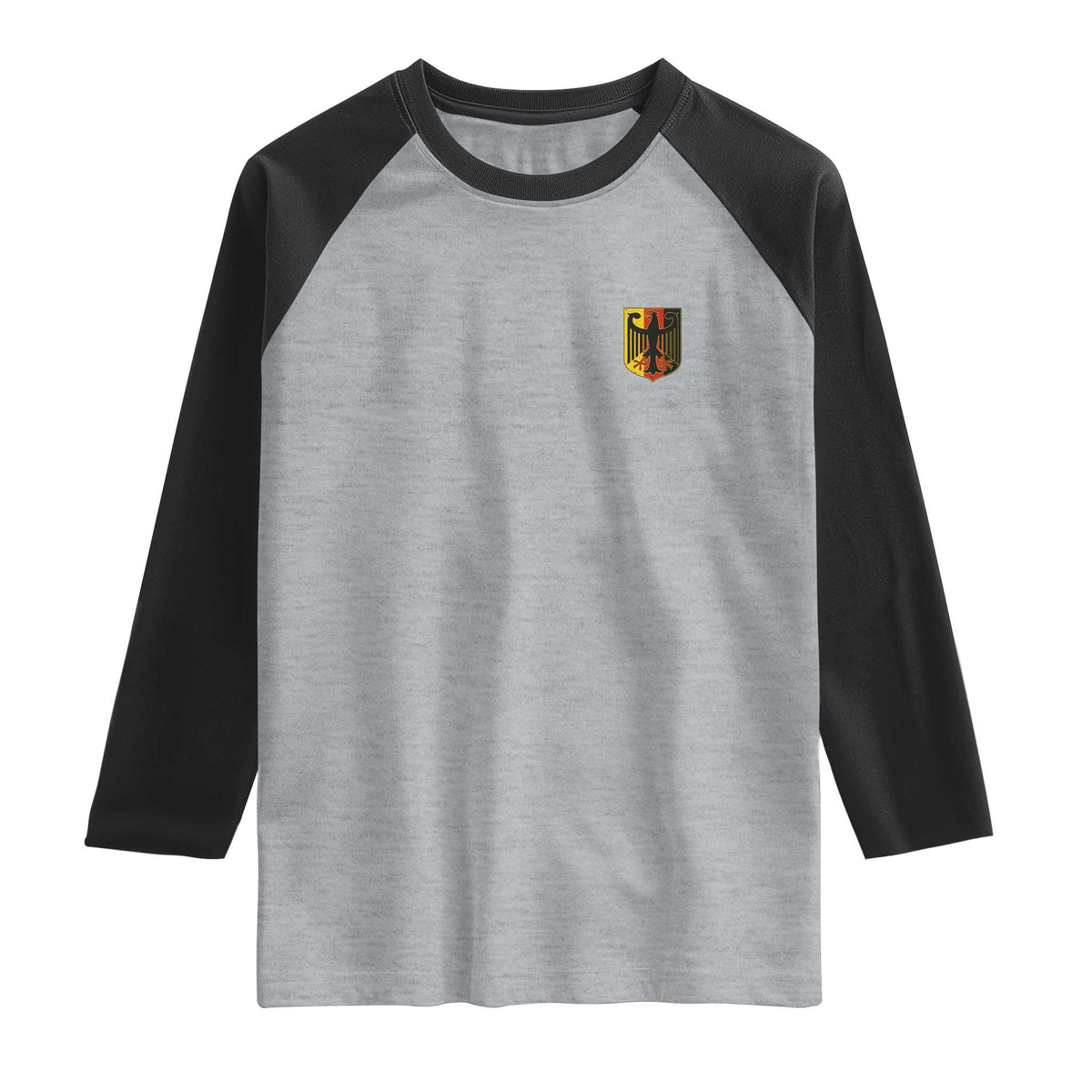 Deutschland German Pride Bundesadler Coat of Arms Crest Raglan Shirt