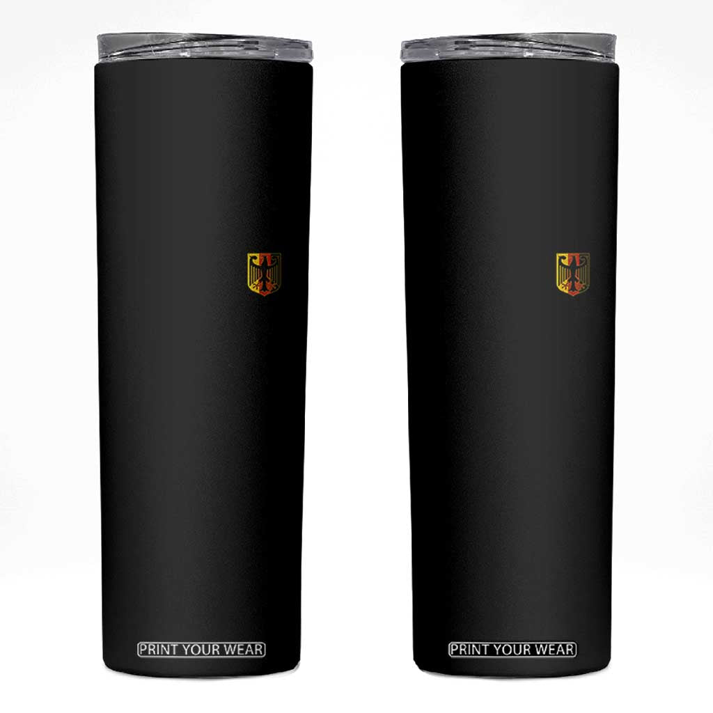Deutschland German Pride Bundesadler Coat of Arms Crest Skinny Tumbler