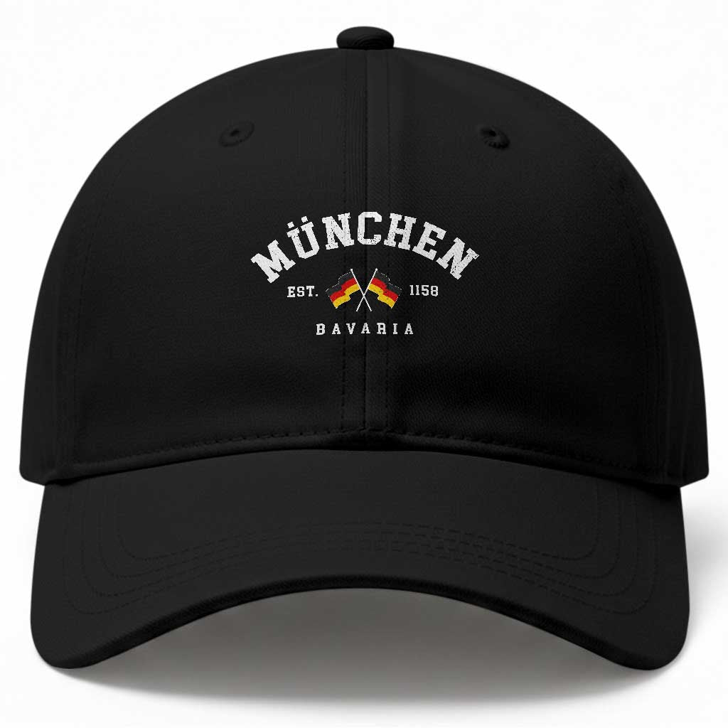 Munich City Bavaria Germany Est 1158 Baseball Cap Vintage German Flag