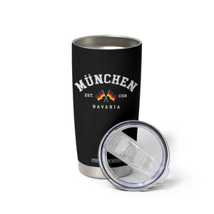 Munich City Bavaria Germany Est 1158 Tumbler Cup Vintage German Flag