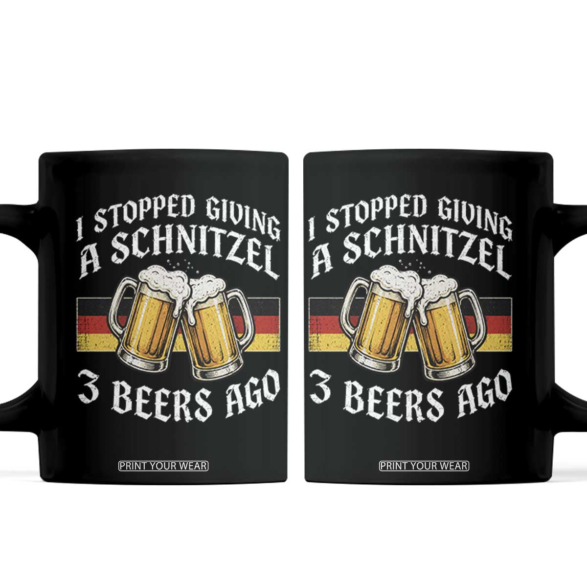 Funny Oktoberfest Beer Drinking Coffee Mug I Stopped Giving A Schnitzel 3 Beers Ago