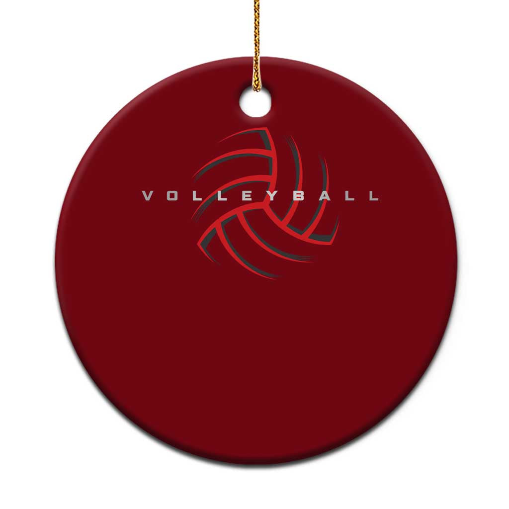 Plain Volleyball Seams Graphic Ceramic Ornament Volleyball Lover TS11 1pc Red Print Your Wear