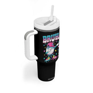 Volleyball Drip Bruh Meme Tumbler With Handle Volleyball Baseball Ice Cream Dripping
