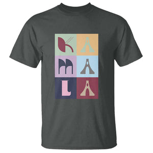 Harris Supporter T Shirt Kamala 2024 US Presidential Election Colorful Brutalism Typography TS11 Dark Heather Print Your Wear