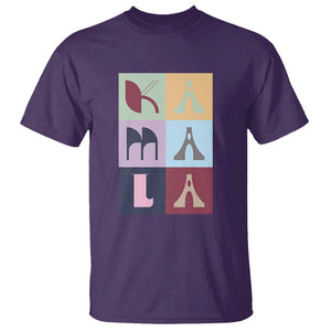 Harris Supporter T Shirt Kamala 2024 US Presidential Election Colorful Brutalism Typography TS11 Purple Print Your Wear