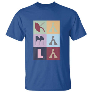 Harris Supporter T Shirt Kamala 2024 US Presidential Election Colorful Brutalism Typography TS11 Royal Blue Print Your Wear