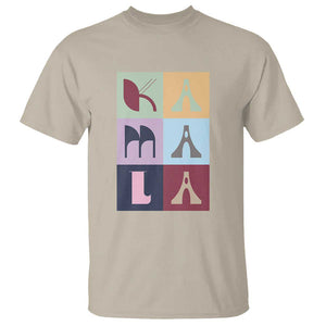 Harris Supporter T Shirt Kamala 2024 US Presidential Election Colorful Brutalism Typography TS11 Sand Print Your Wear